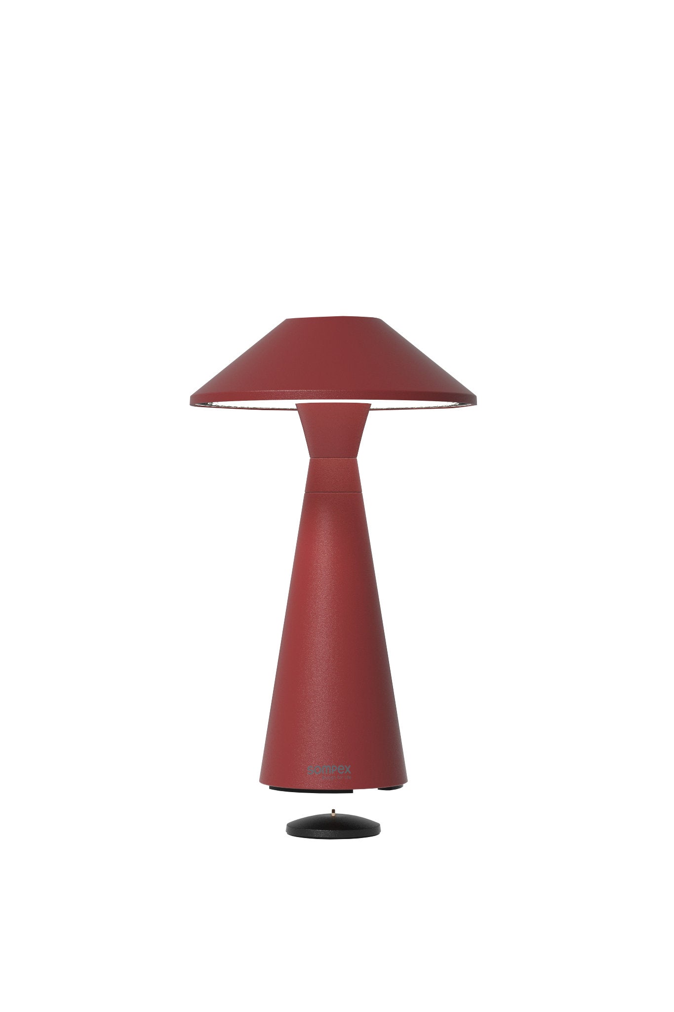 Move Outdoor Akkuleuchte von Sompex mit höhenverstellbarem Schirm, Farbe Rot