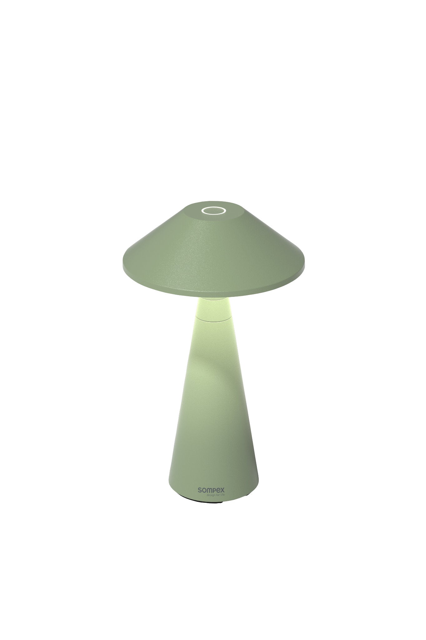 Move Outdoor Akkuleuchte von Sompex mit höhenverstellbarem Schirm, Farbe Olive