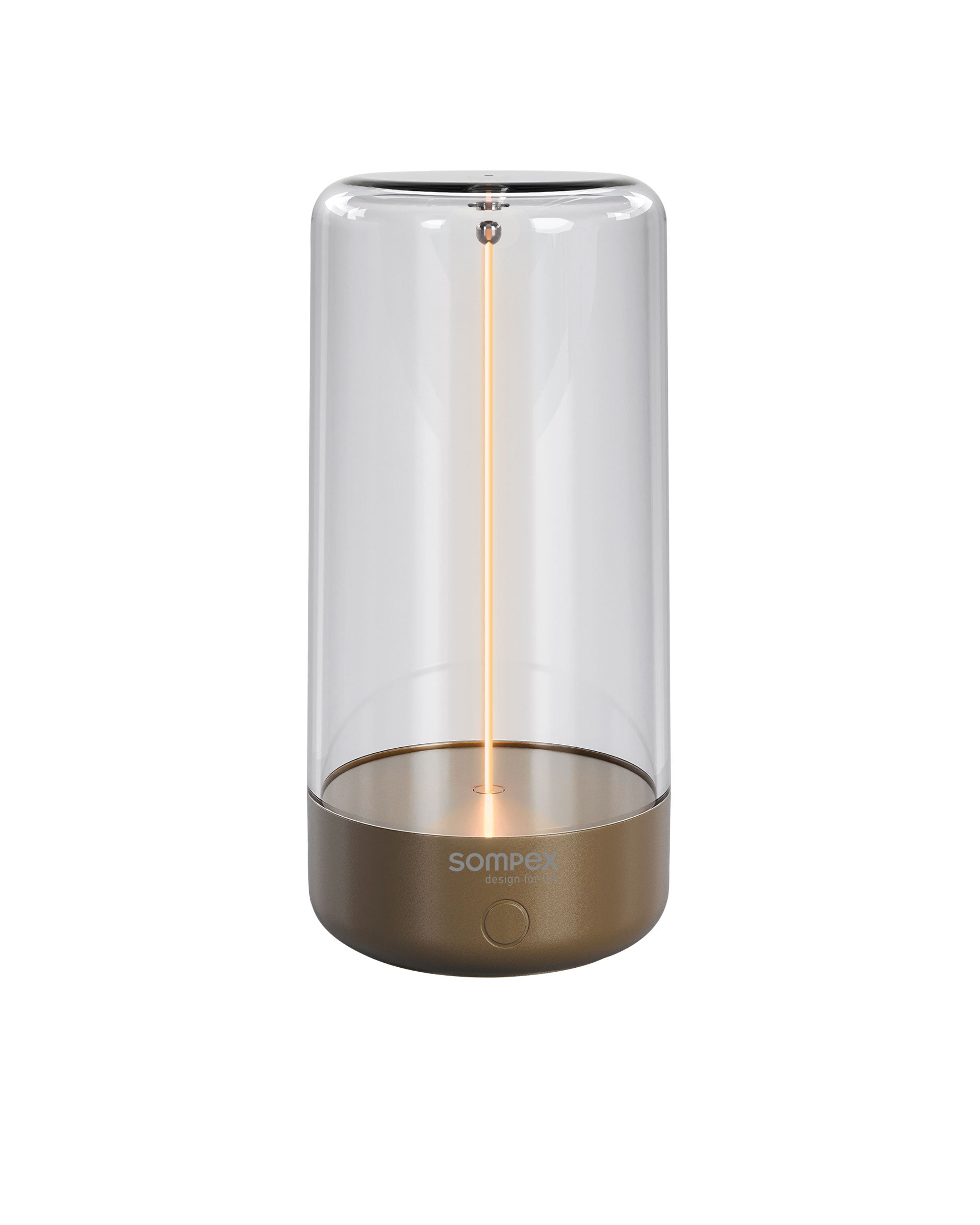  Tischleuchte Pulse von Sompex mit beweglichem Filament für kabelloses Licht, Farbe Gold