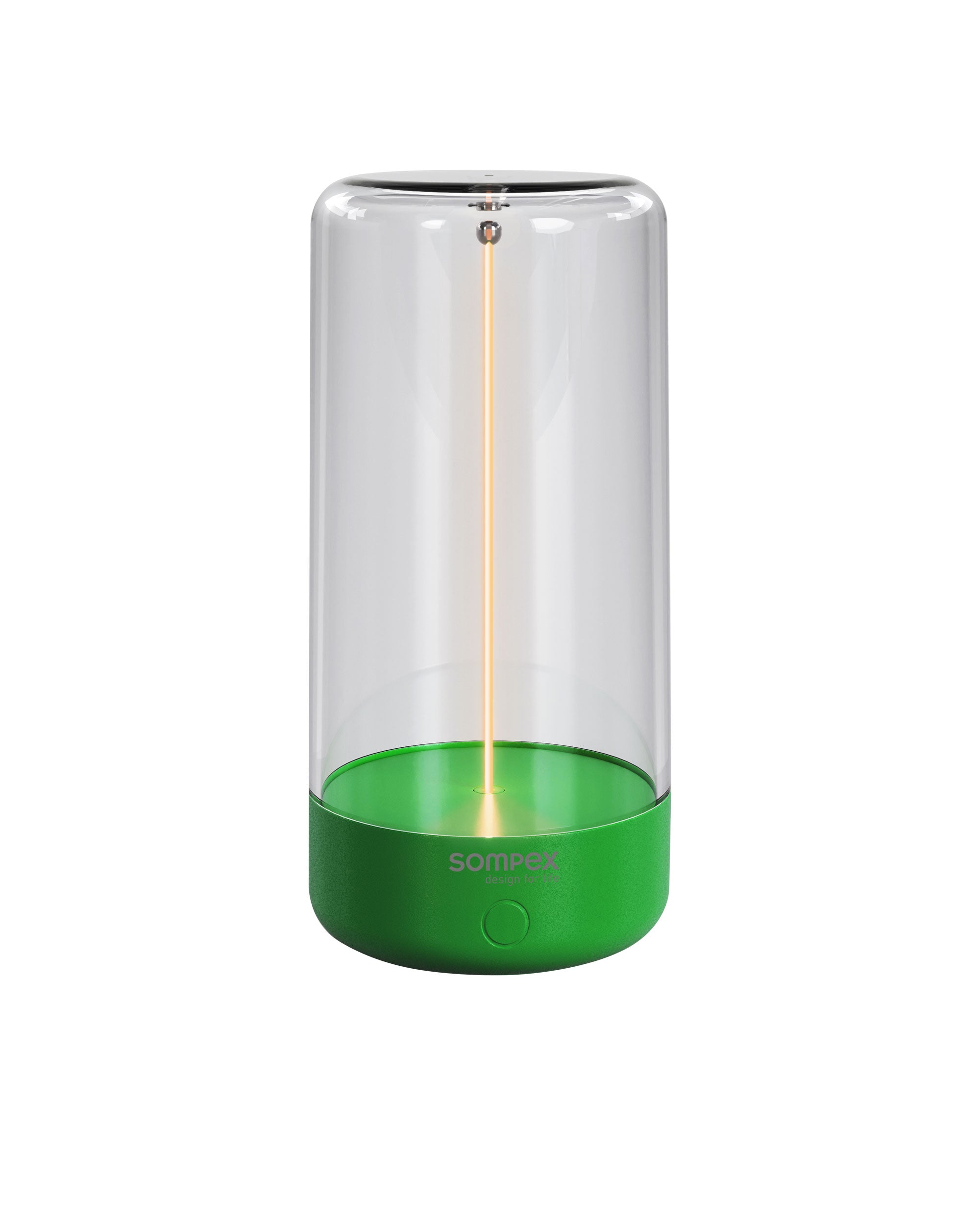 Tischleuchte Pulse von Sompex mit beweglichem Filament für kabelloses Licht, Farbe Neon Grün