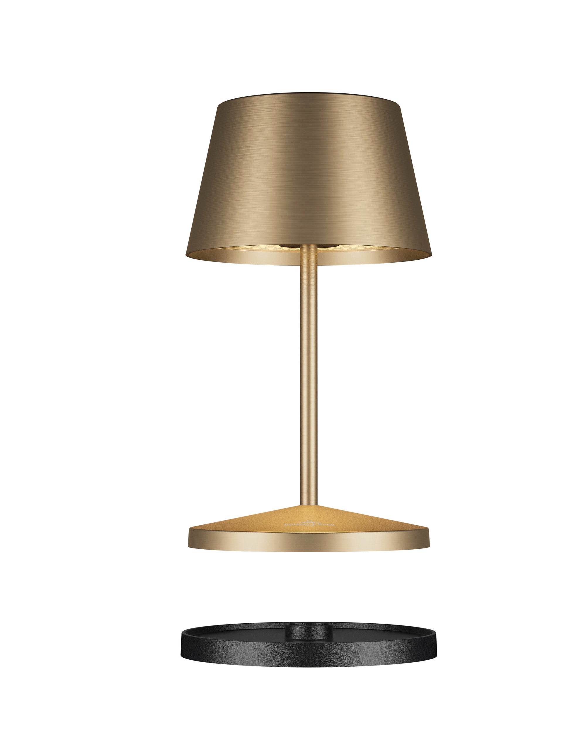 Akku Tischleuchte Seoul RC von Villeroy & Boch, neue Generation, Farbe Gold gebürstet, kompatibel mit RC Fernbedienung