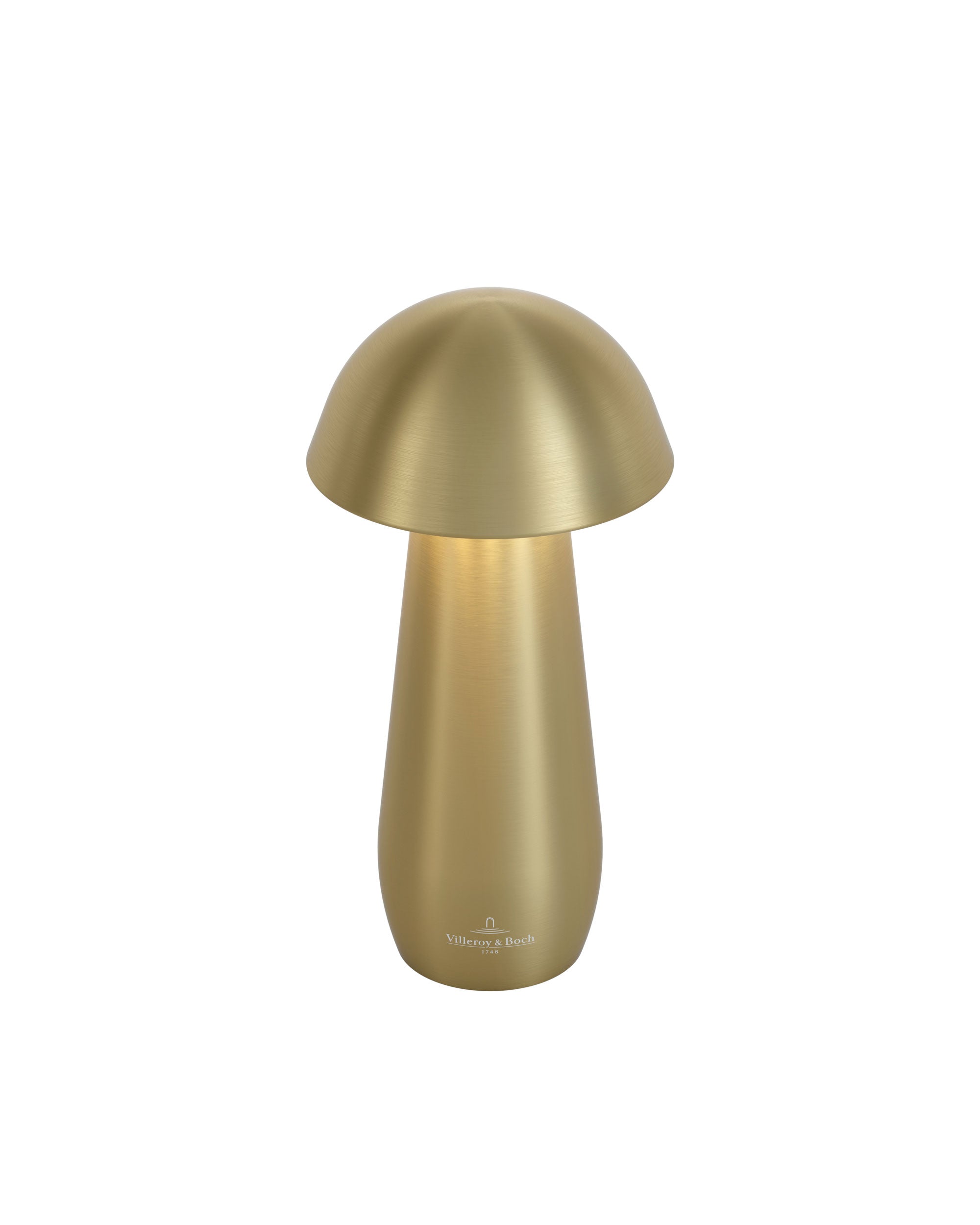 Akku Tischleuchte Modena von Villeroy & Boch mit Dimmfunktion und einstellbarer Lichtfarbe, Größe S, Farbe Gold gebürstet