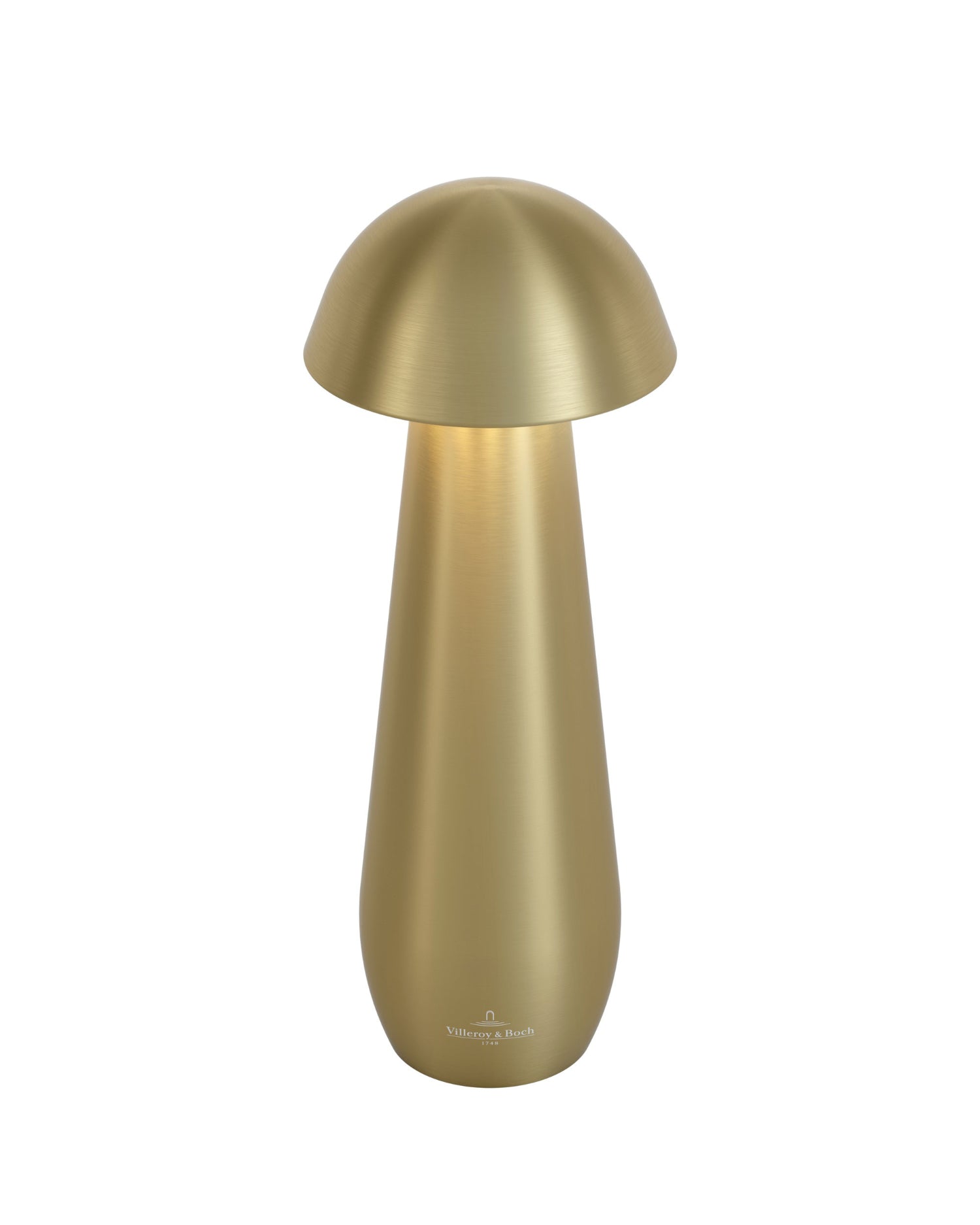 Akku Tischleuchte Modena von Villeroy & Boch mit Dimmfunktion und einstellbarer Lichtfarbe, Größe M, Farbe Gold gebürstet