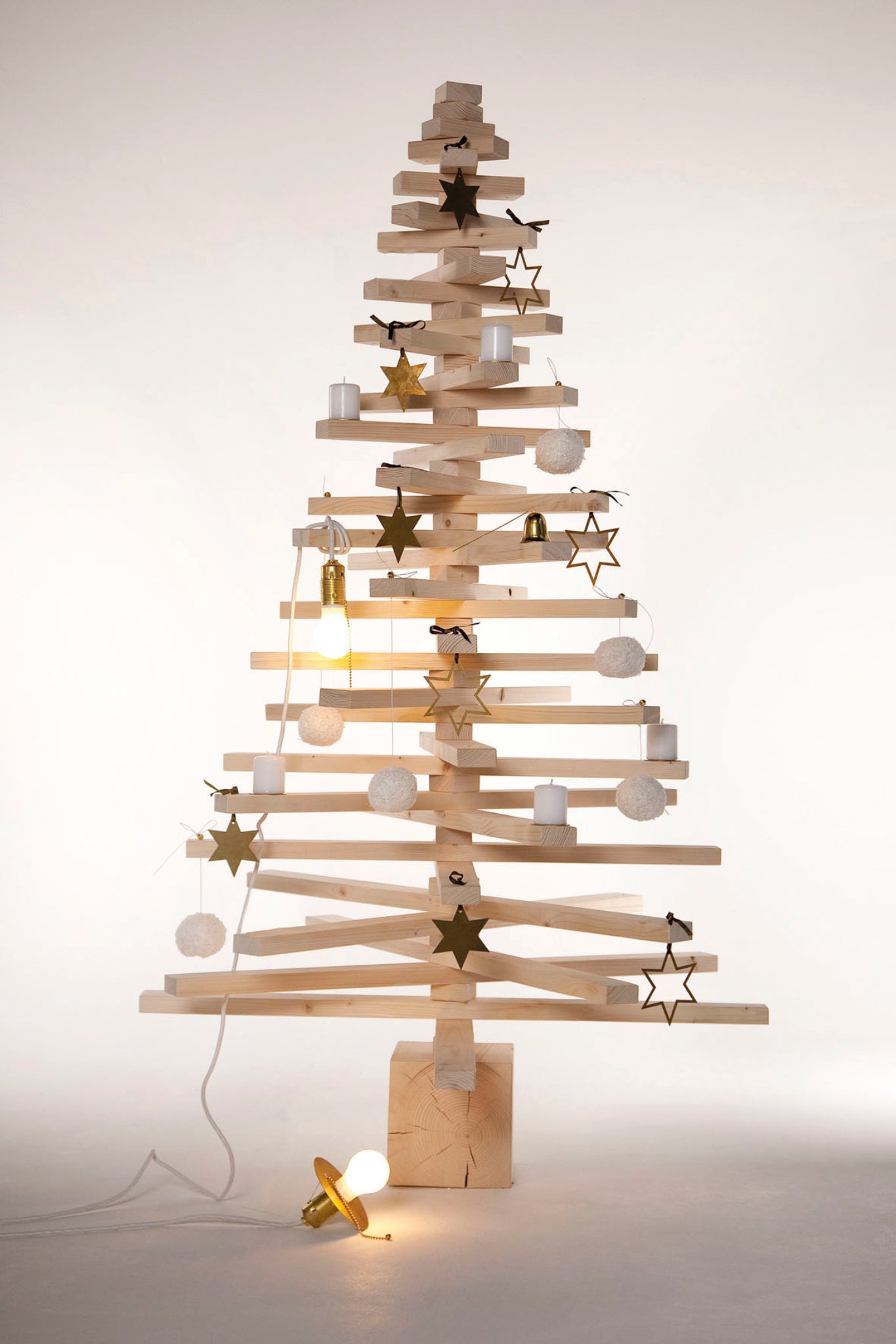Dekorationsset für Holztannenbaum von Raumgestalt
