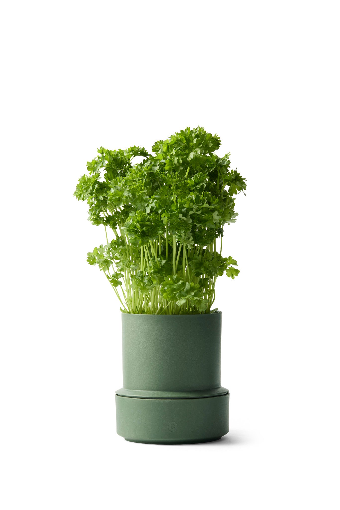 Billund selbstbewässernder Kräutertopf von Crushgrind aus recyceltem Polypropylen in der Farbe Parsley