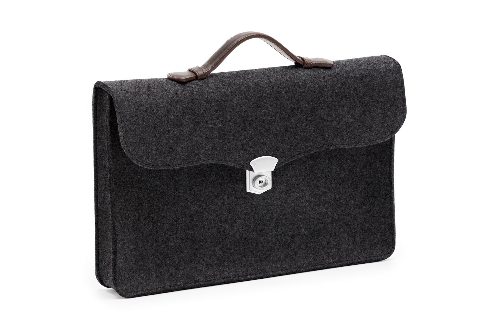 Aktentasche Moneypenny aus Wollfilz von Hey-Sign in der Farbe Graphi