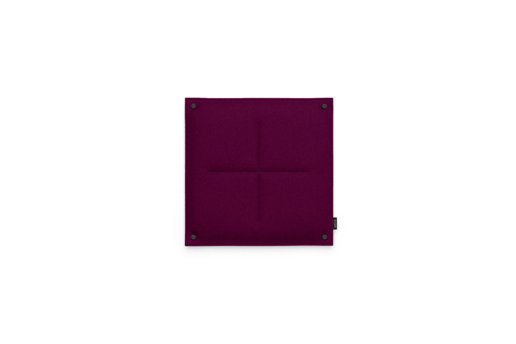 Kleine Pinnwand Orgaboard aus Filz von Hey-Sign in der Farbe Aubergine