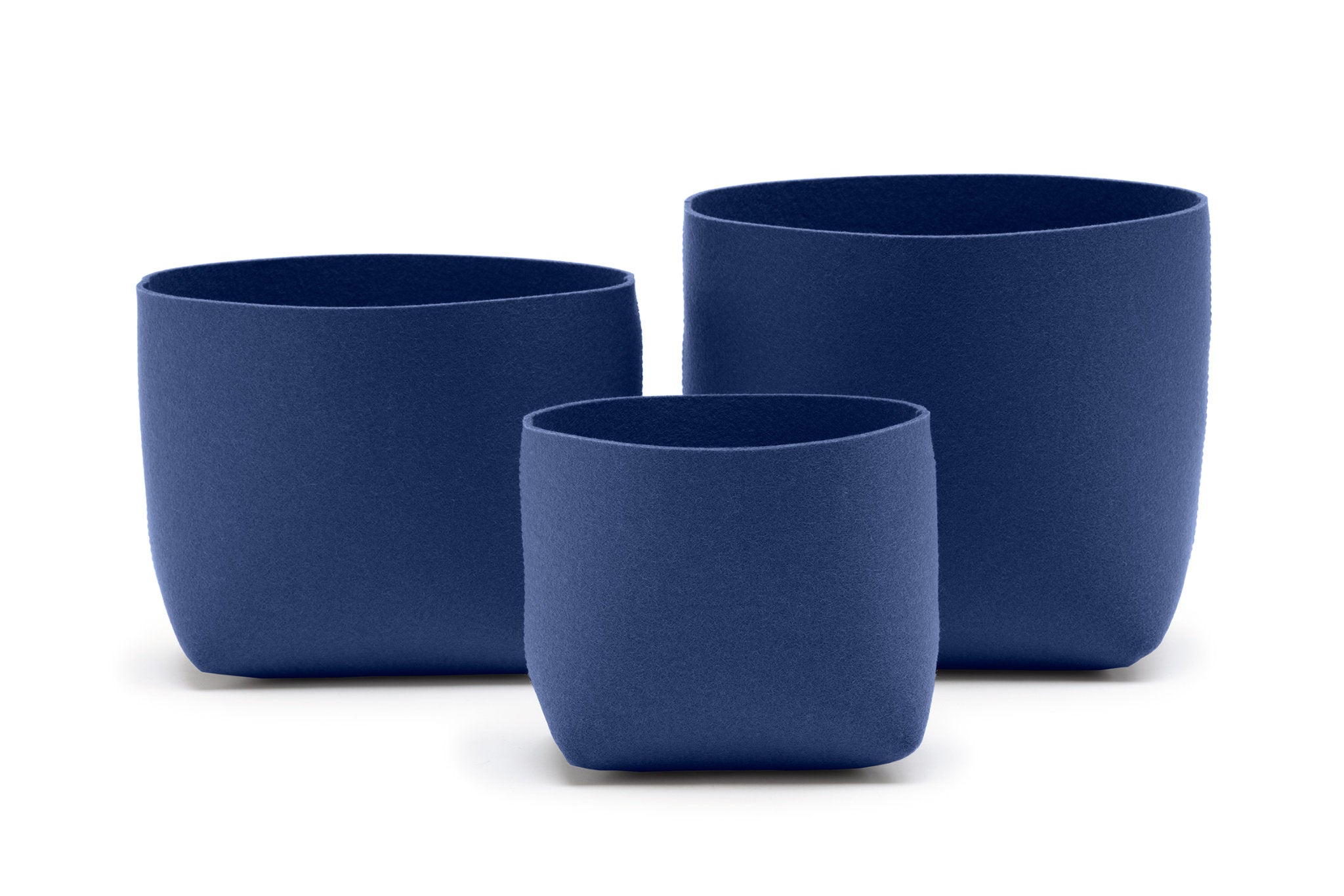 Hey-Sign Filzboxen Silo im 3erSet, Farbe Indigo