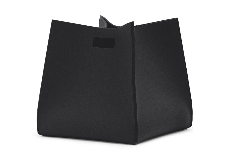 Tall Box von Hey-Sign aus reinem Wollfilz in der Farbe Schwarz