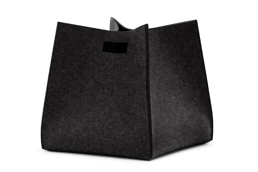 Tall Box von Hey-Sign aus reinem Wollfilz in der Farbe Graphit