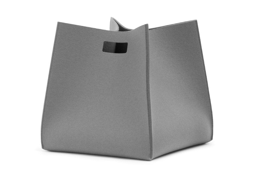 Tall Box von Hey-Sign aus reinem Wollfilz in der Farbe Hellgrau