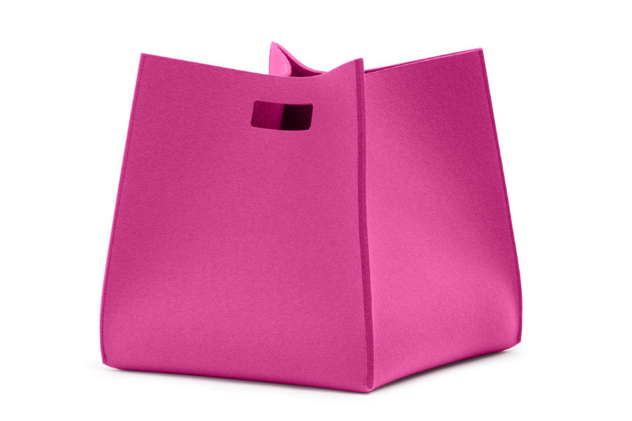 Tall Box von Hey-Sign aus reinem Wollfilz in der Farbe Rosa