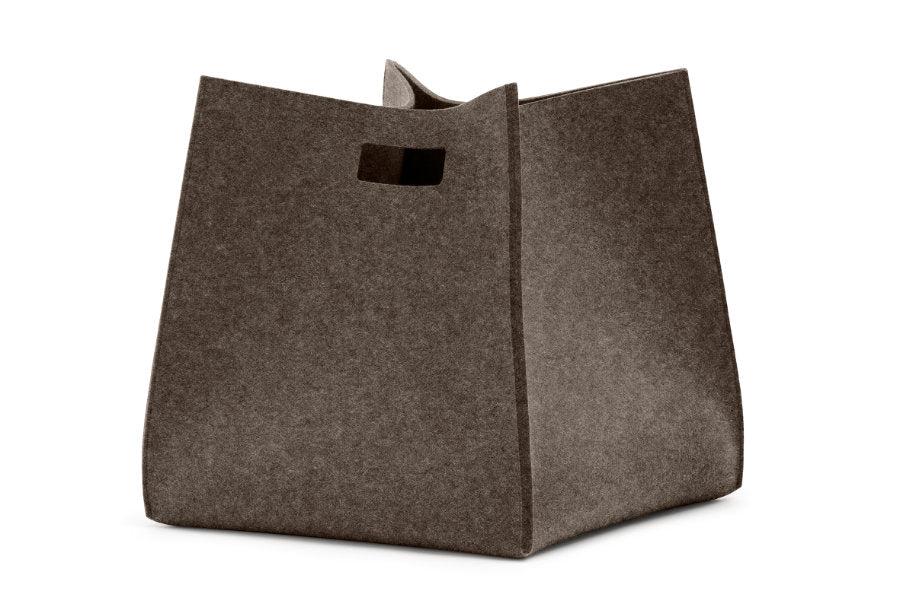 Tall Box von Hey-Sign aus reinem Wollfilz in der Farbe Pepper