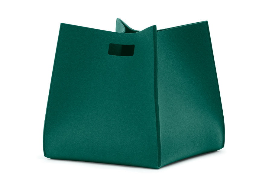Tall Box von Hey-Sign aus reinem Wollfilz in der Farbe Jade