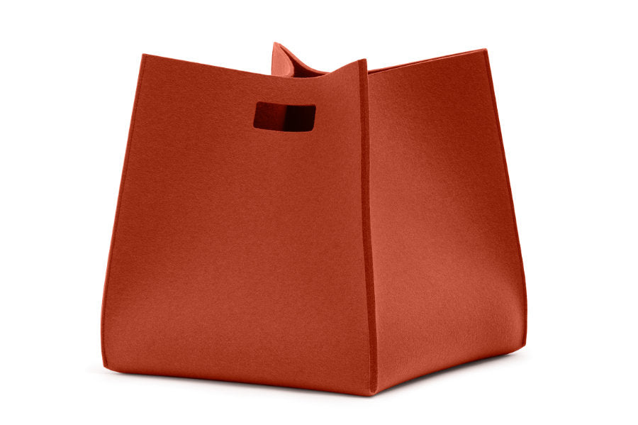 Tall Box von Hey-Sign aus reinem Wollfilz in der Farbe Iron