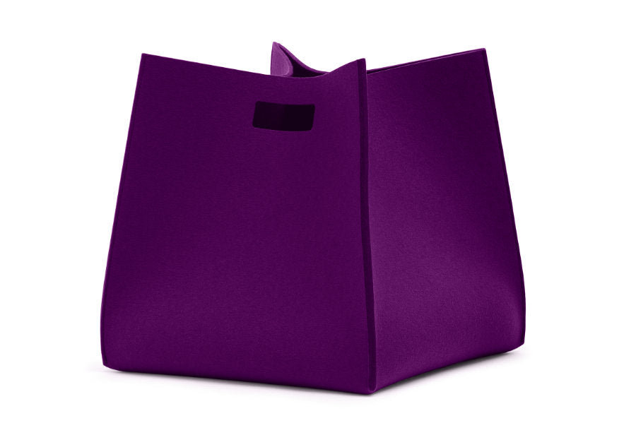 Tall Box von Hey-Sign aus reinem Wollfilz in der Farbe Pflaume