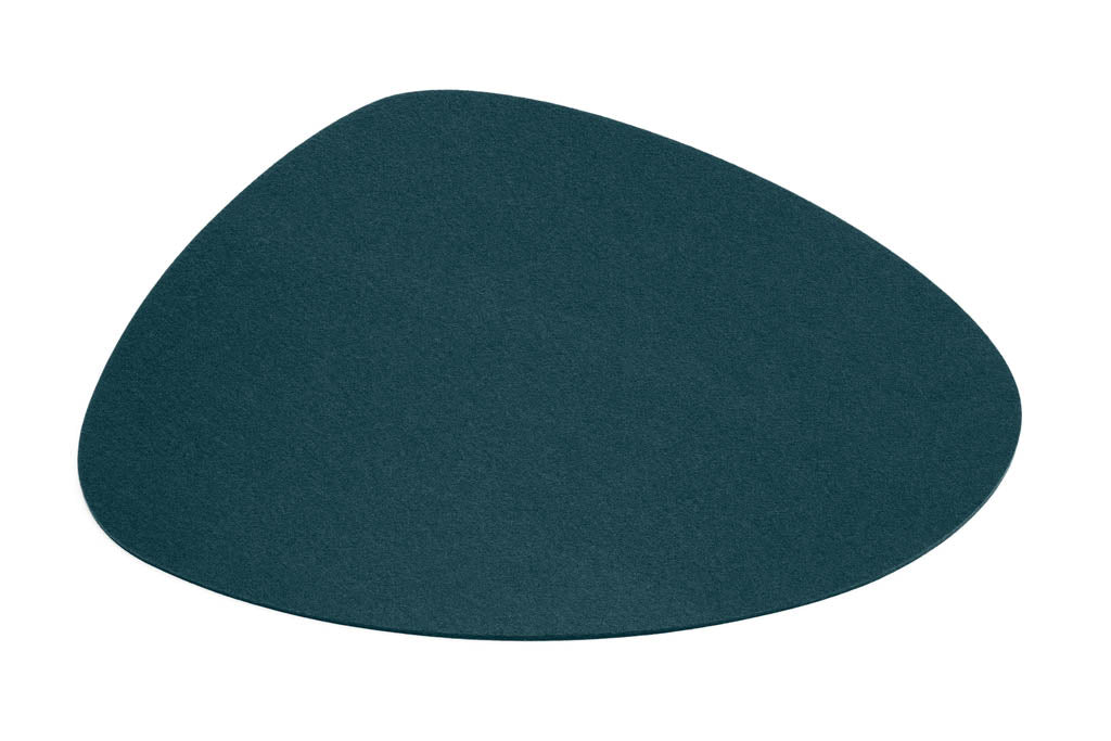 Hey-Sign Tischset Stone aus Wollfilz, organische Form, Farbe Ocean