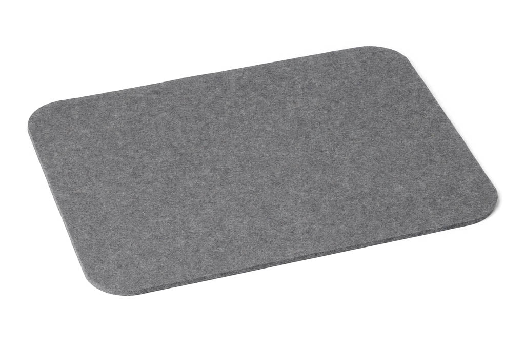 Hey-Sign Tischset aus Wollfilz, rechteckig mit gerundeten Ecken, Farbe Anthrazit