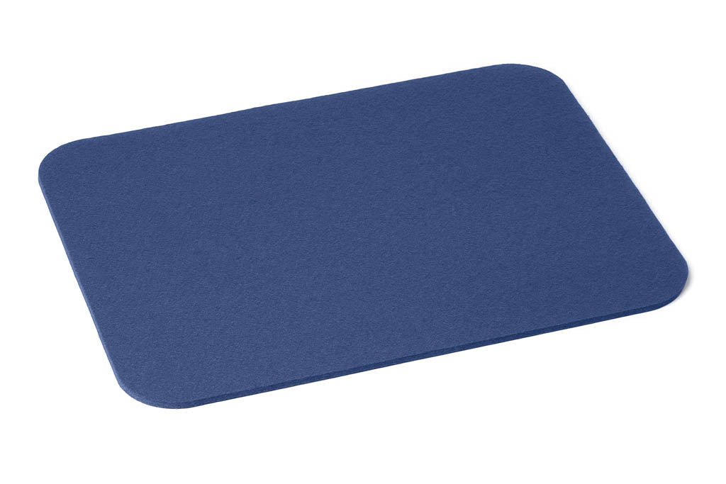 Hey-Sign Tischset aus Wollfilz, rechteckig mit gerundeten Ecken, Farbe Indigo