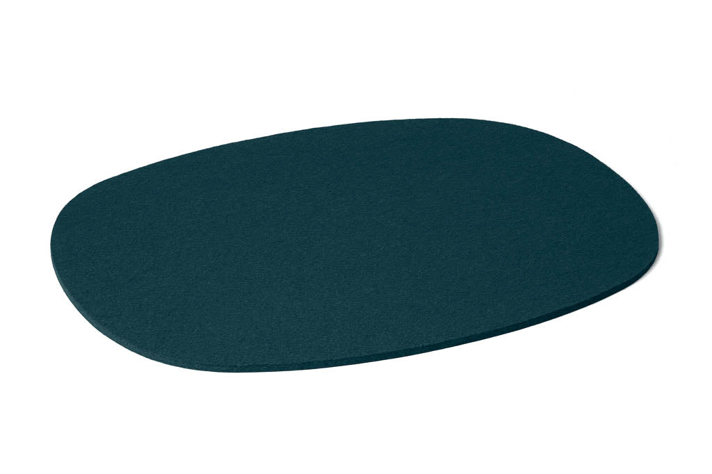 Hey-Sign ovales Tischset aus Wollfilz, Farbe Ocean