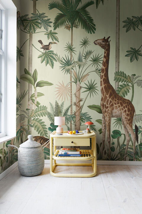 Rebel Walls Tapete Giraffe's Stroll 