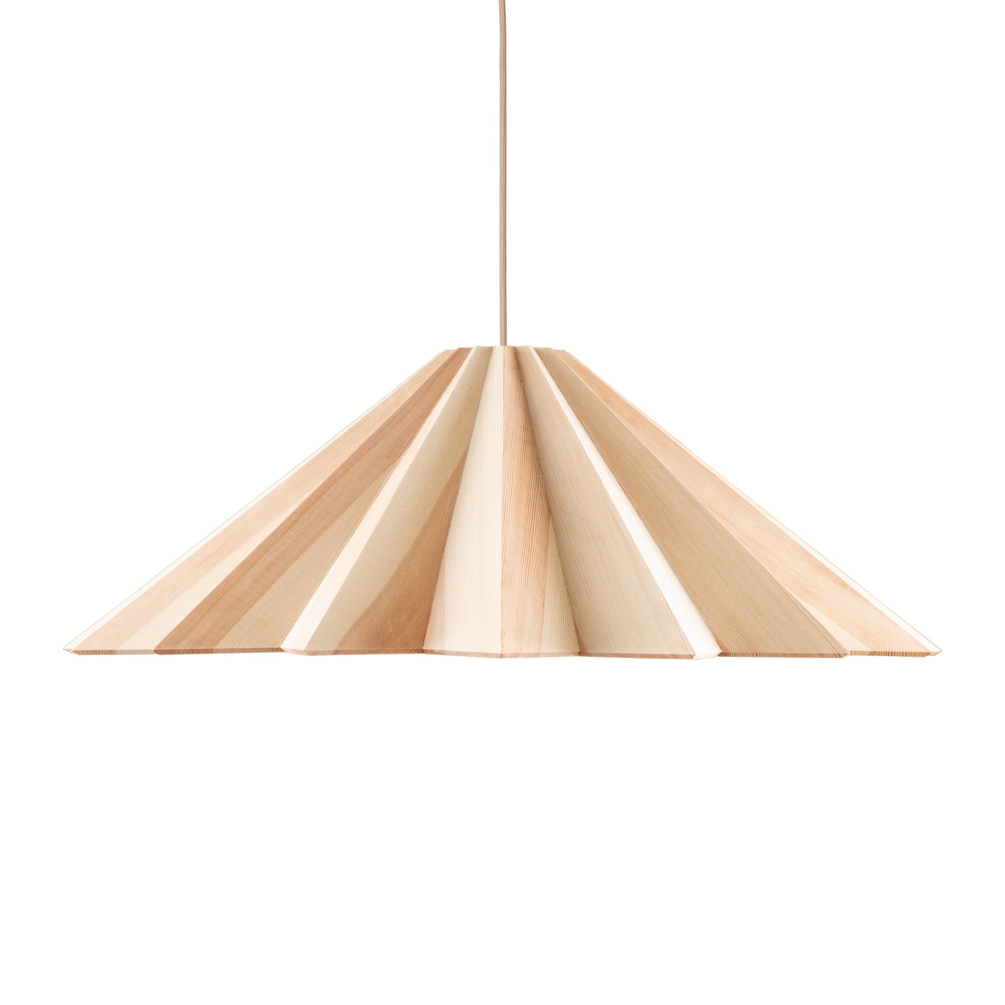Stratus Big handgefertigte Pendelleuchte aus Holz von Schneid Studio 