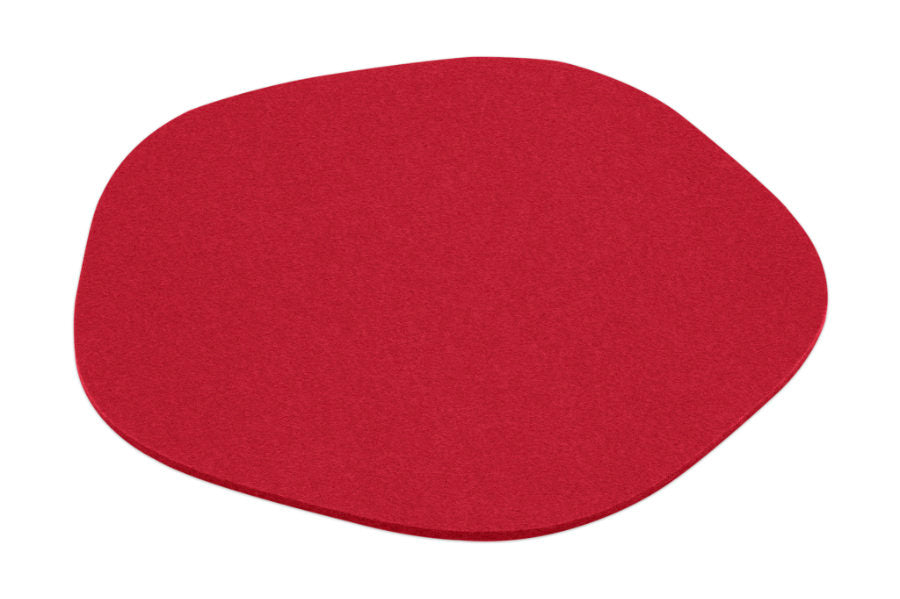 Hey-Sign Tischset Pebble aus Wollfilz, Farbe Mohnrot