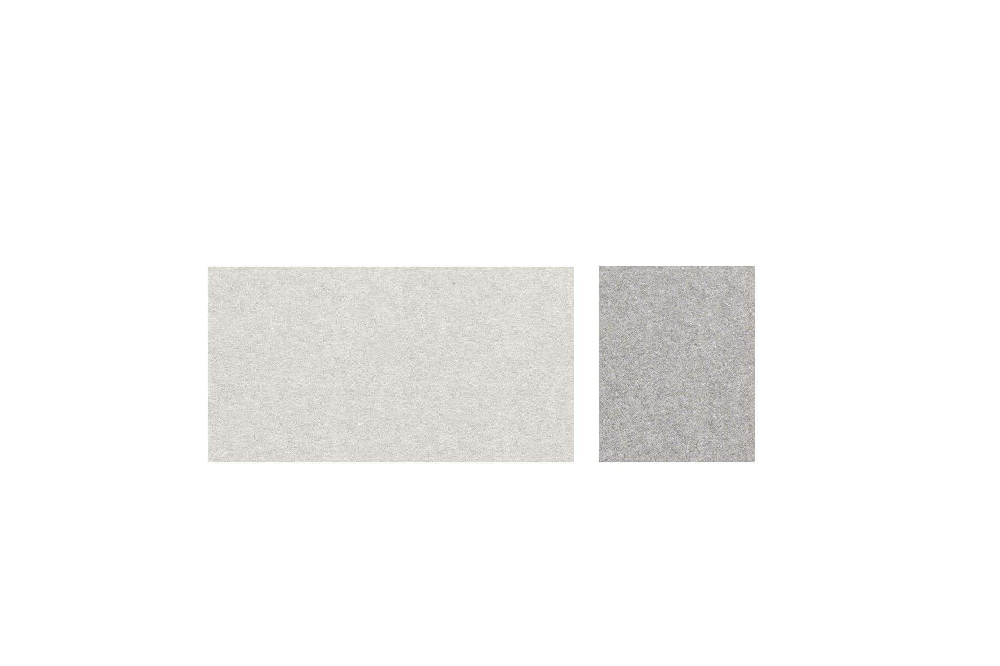 Hey-Sign Desk Pad zweifarbige Schreibtischauflage aus Filz in Marmor und Hellmeliert