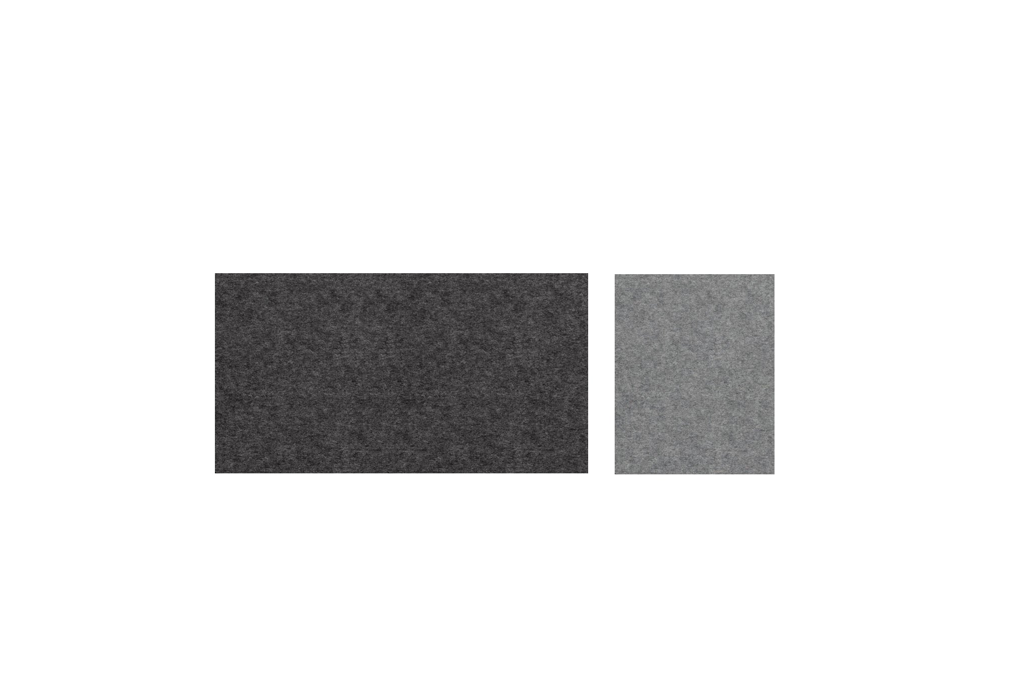 Hey-Sign Desk Pad zweifarbige Schreibtischauflage aus Filz in Graphit und Anthrazit