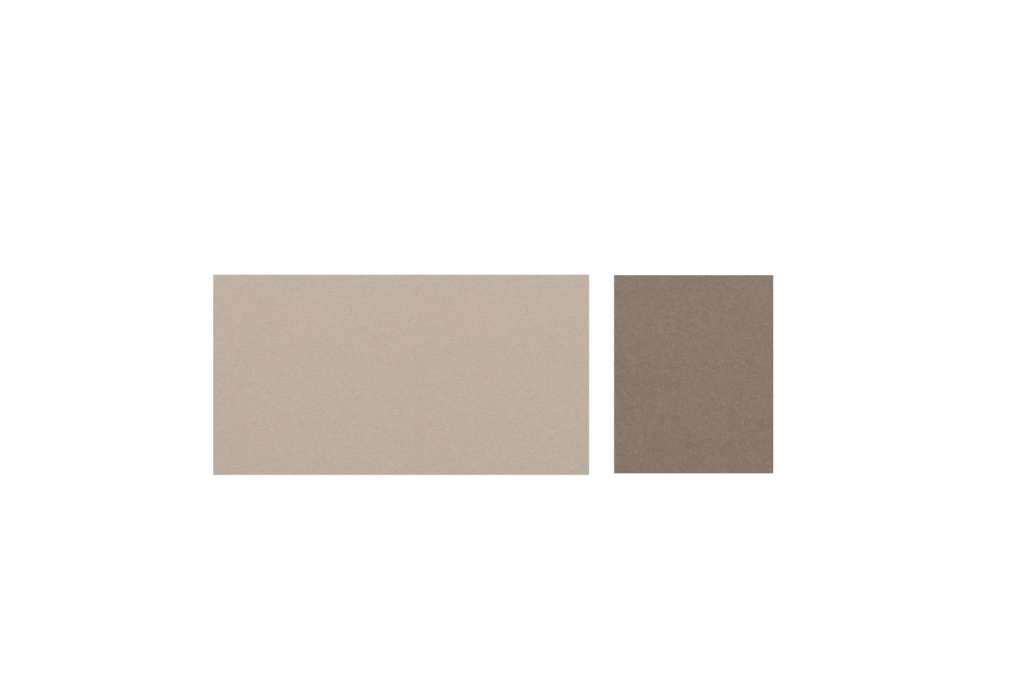 Hey-Sign Desk Pad zweifarbige Schreibtischauflage aus Filz in Stone und Taupe