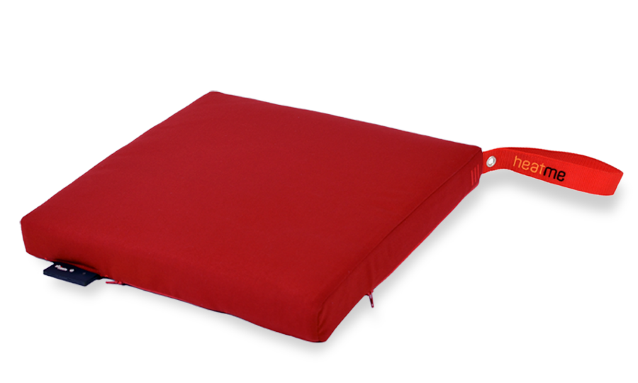 Heatme Sitz Heizkissen mit Akku und Sensor-Automatik, Farbe Rot