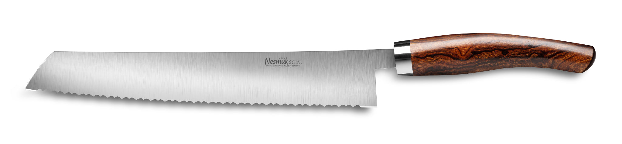Brotmesser Soul von Nesmuk mit Griff aus Wüsteneisenholz