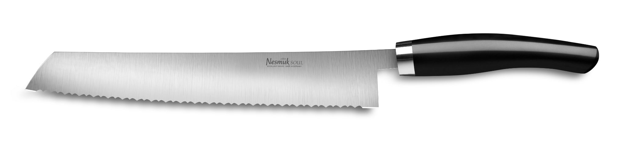 Brotmesser Soul von Nesmuk mit Griff aus Hightech Kunststoff Juma Black