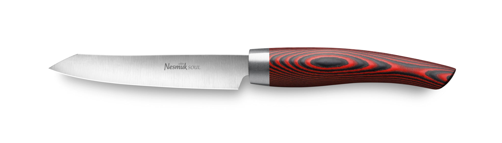 Officemesser Soul von Nesmuk aus Niobstahl und Griff aus Hightech Kunststoff Micarta Red