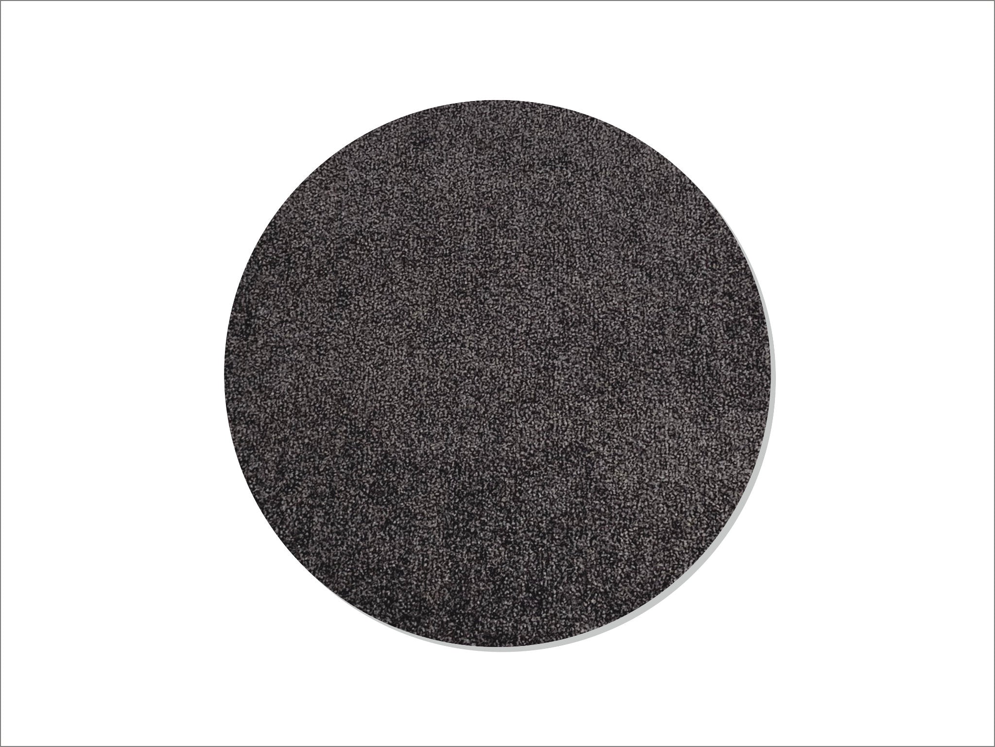 Keilbach runde Fußmatte Point in Teppichoptik, Farbe Dunkelgrau