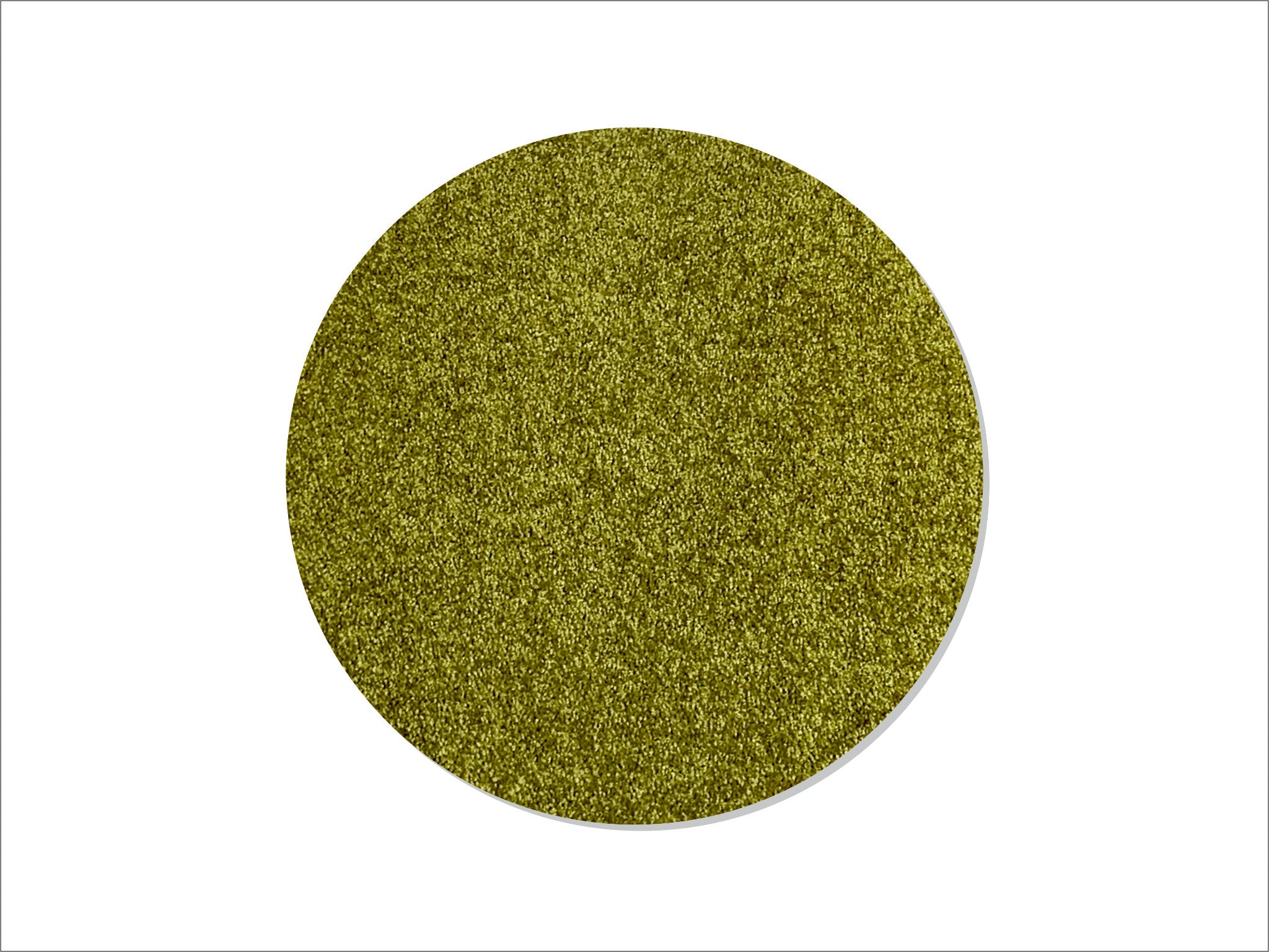 Keilbach runde Fußmatte Point in Teppichoptik, Farbe Grün