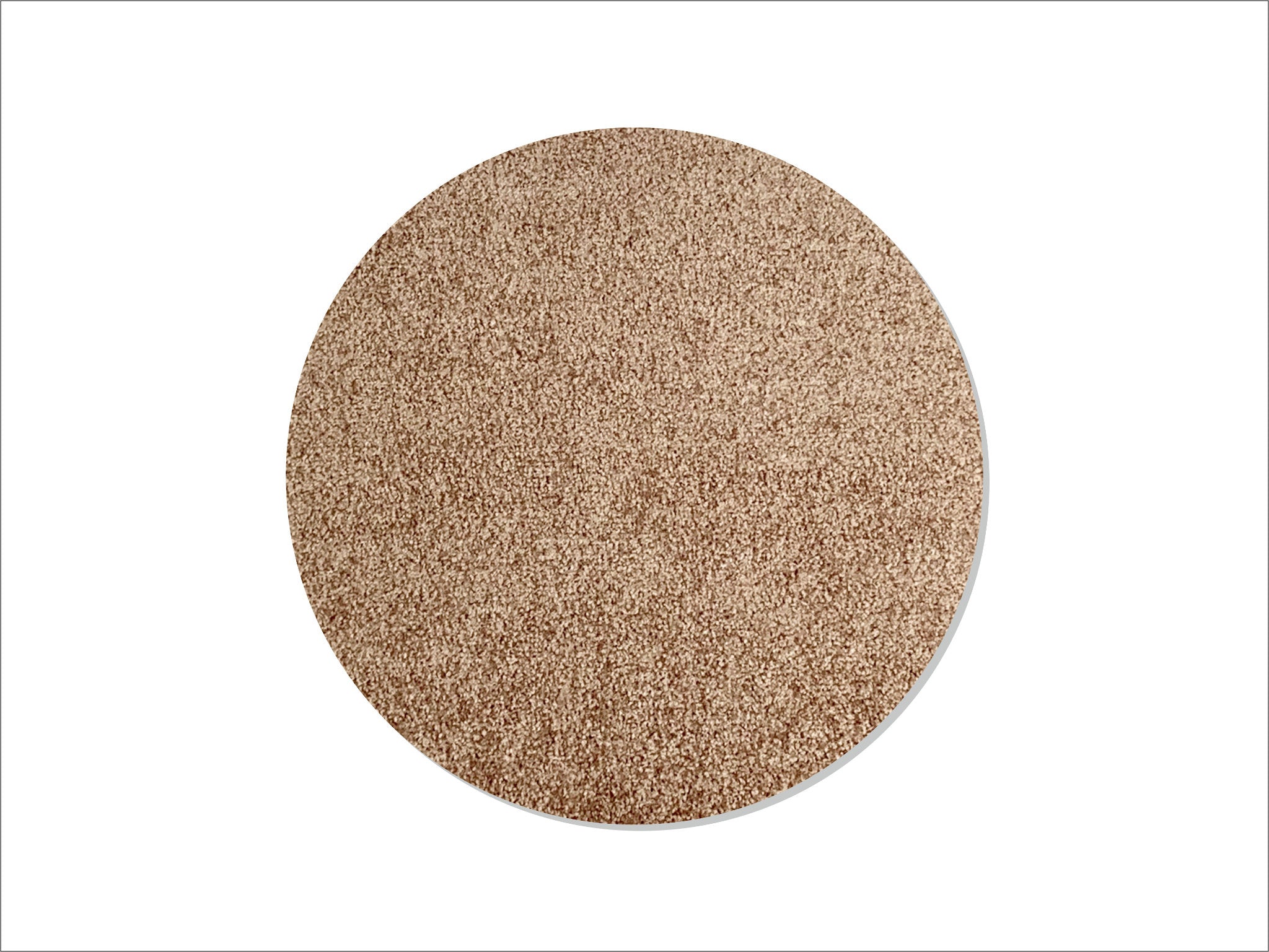 Keilbach runde Fußmatte Point in Teppichoptik, Farbe Sand