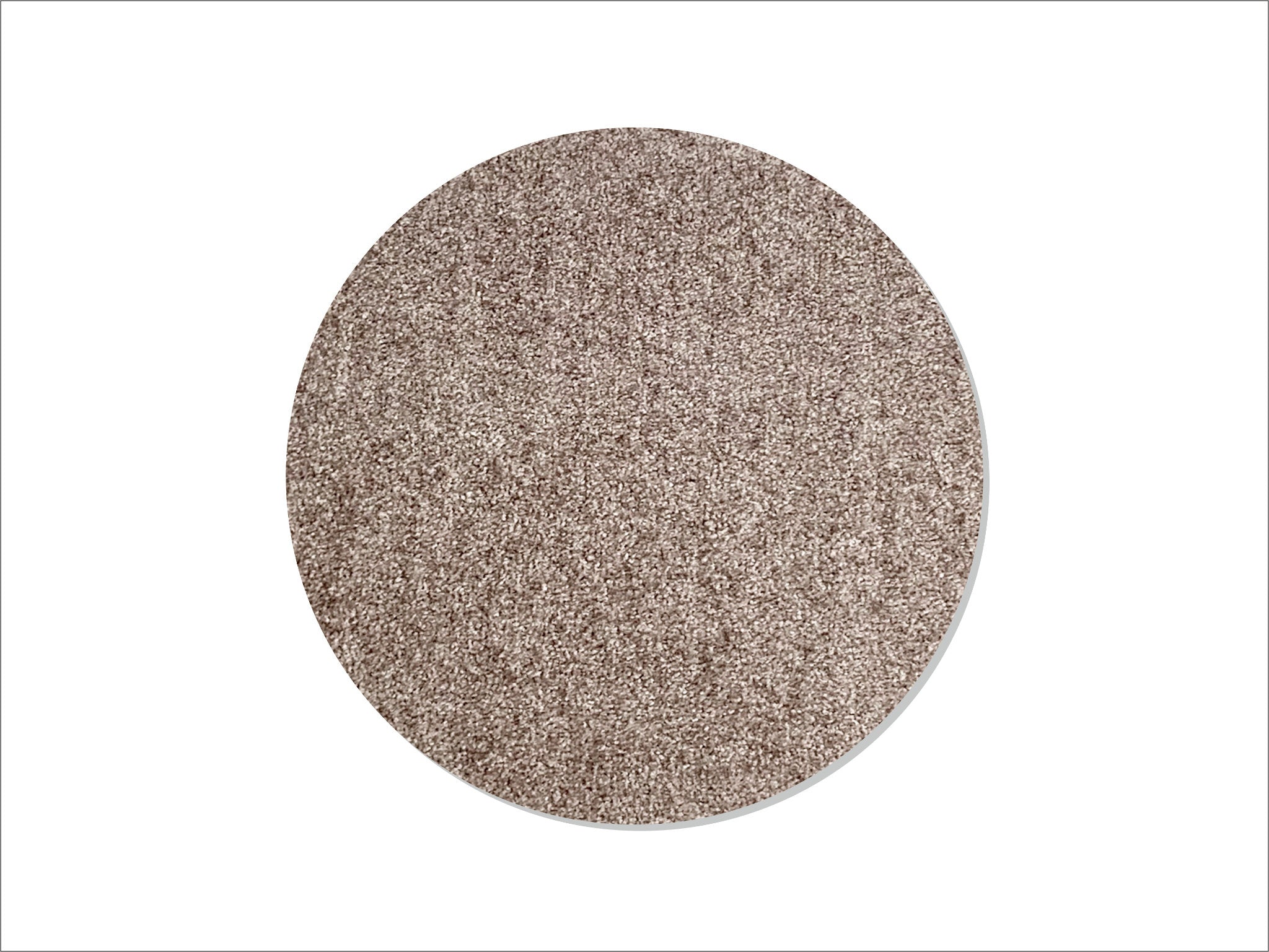 Keilbach runde Fußmatte Point in Teppichoptik, Farbe Warmgrau