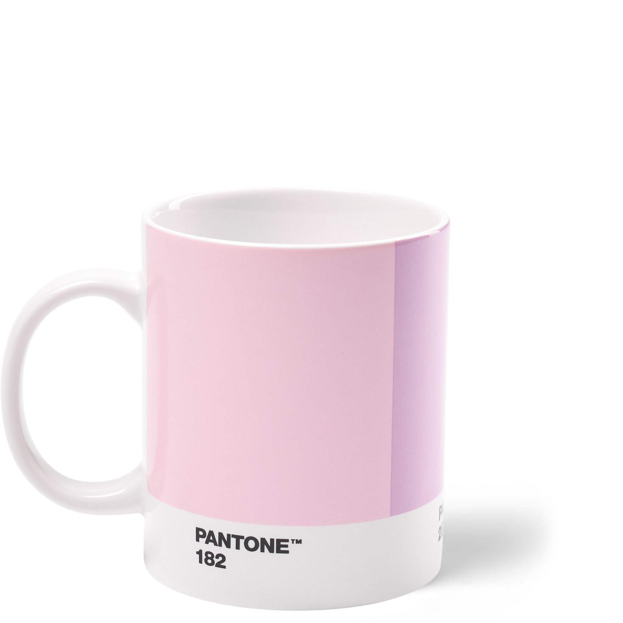 Pantone Porzellan-Becher limited Edition in den Farben Light Pink 182, Light Purple 257, Violet 519