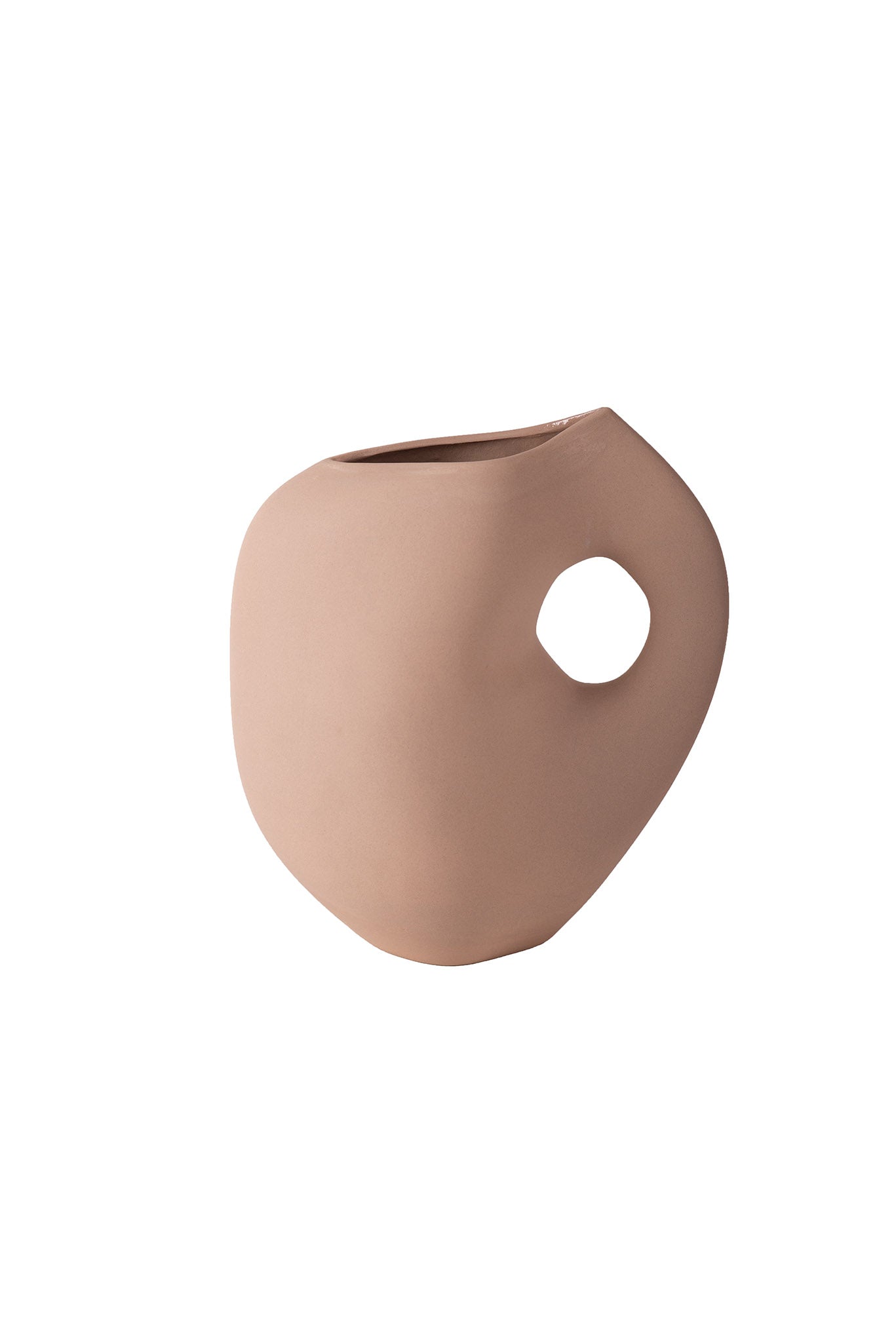 Vase Aura I von Schneid Studio, Keramik, Farbe Blush