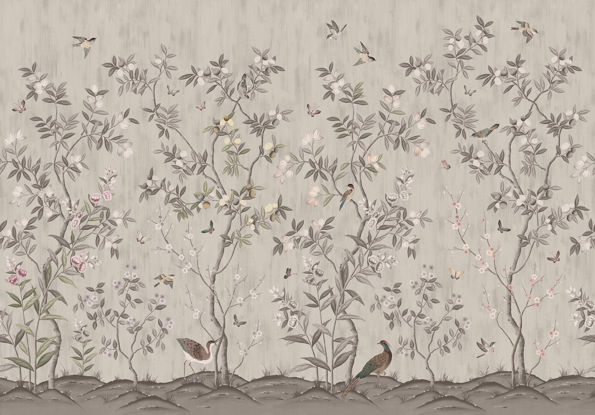 Rebel Walls Tapete Chinoiserie Chic in der Farbe Powder Beige