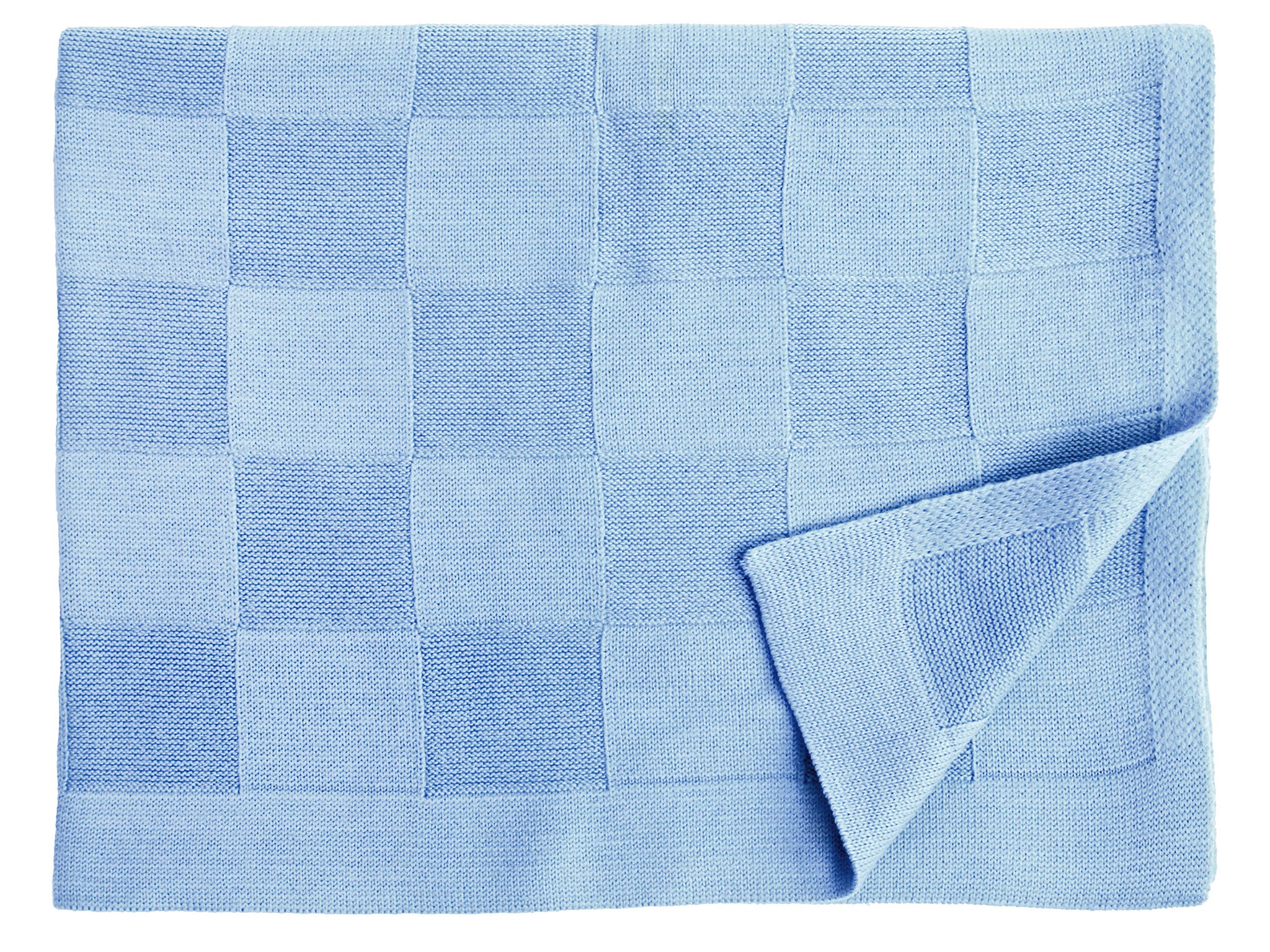 Babydecke Moritz von Eagle Products aus Merionowoll in der Farbe Blau