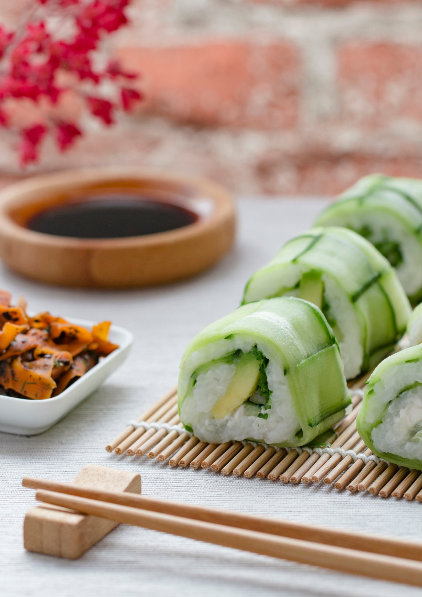 Rezept für Gurken Sushi aus dem Kochbuch Pappsatt von Lena Grabbe