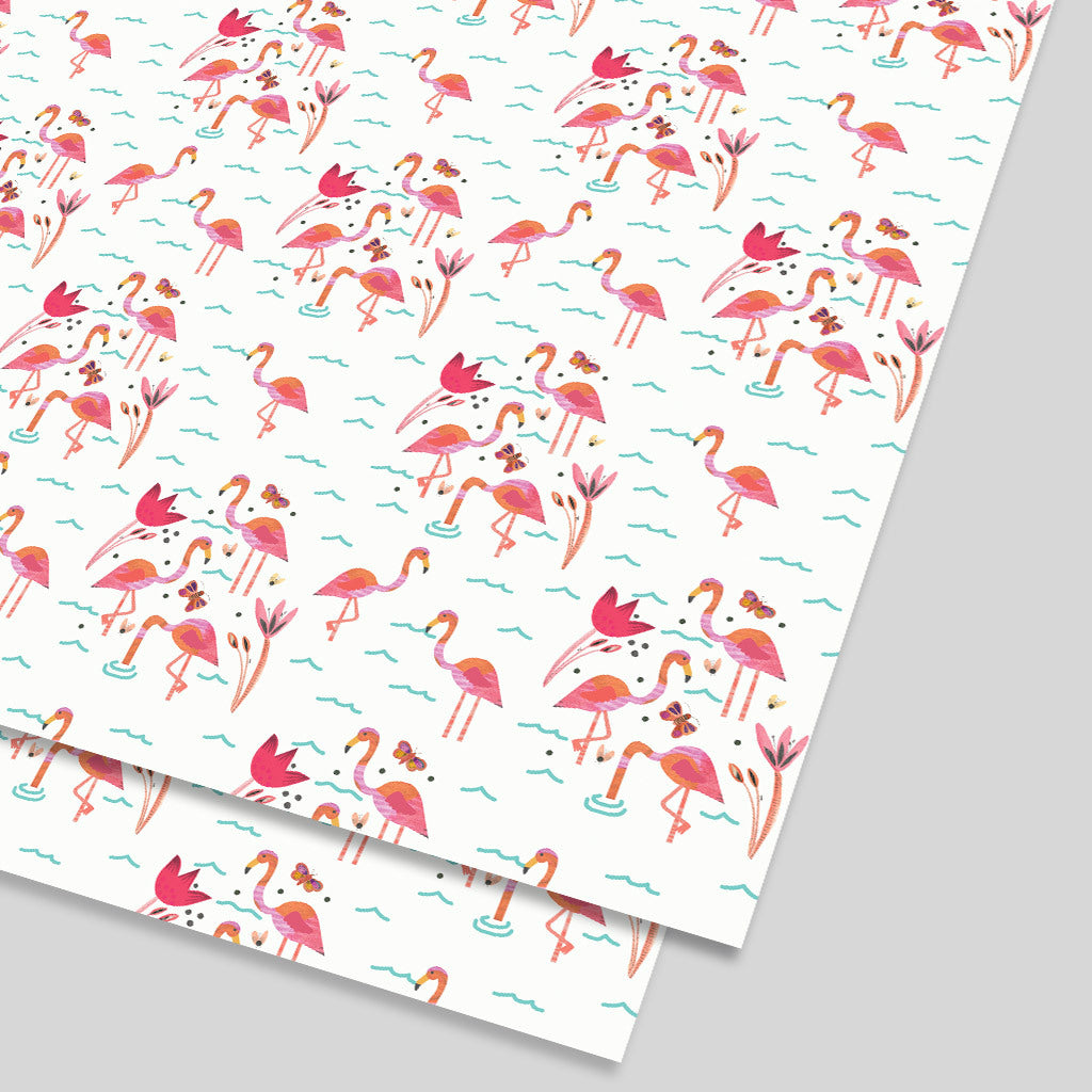 Geschenkpapier Flamingos